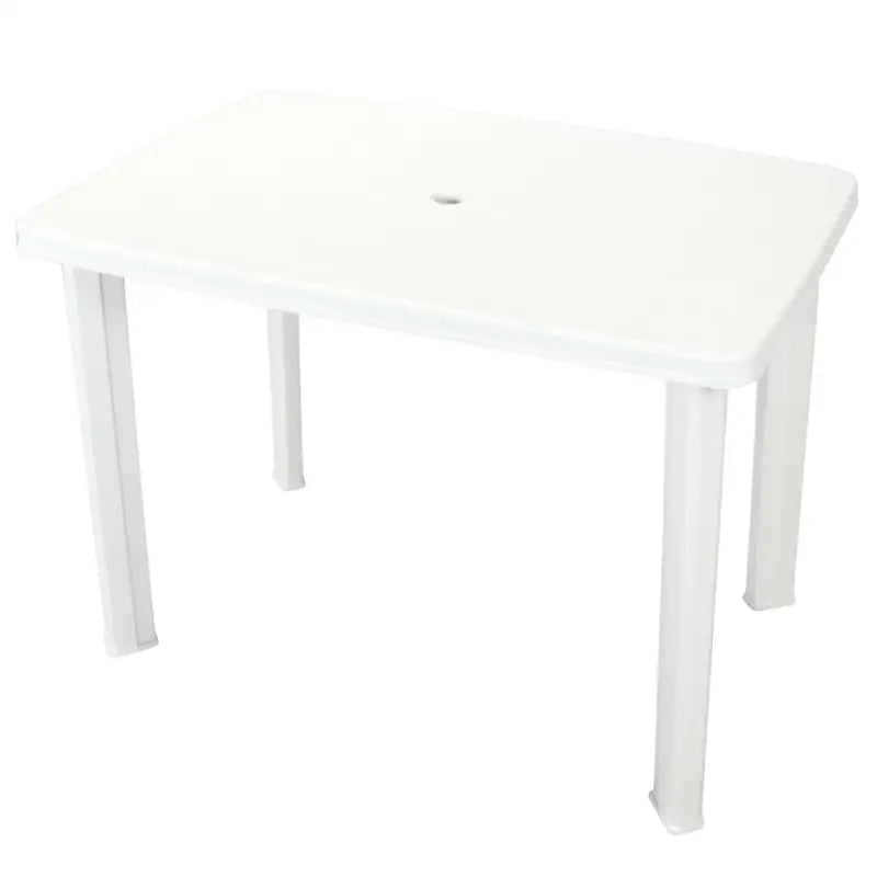 Weerbestendige kunststof tuintafel voor buitengebruik - Wit / 101 x 68 x 72 cm / 1 - Tuintafels