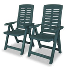 Weerbestendige tuinstoelen levering bevat voor comfortabel tuinplezier - Groen / 2 - Tuinstoelen