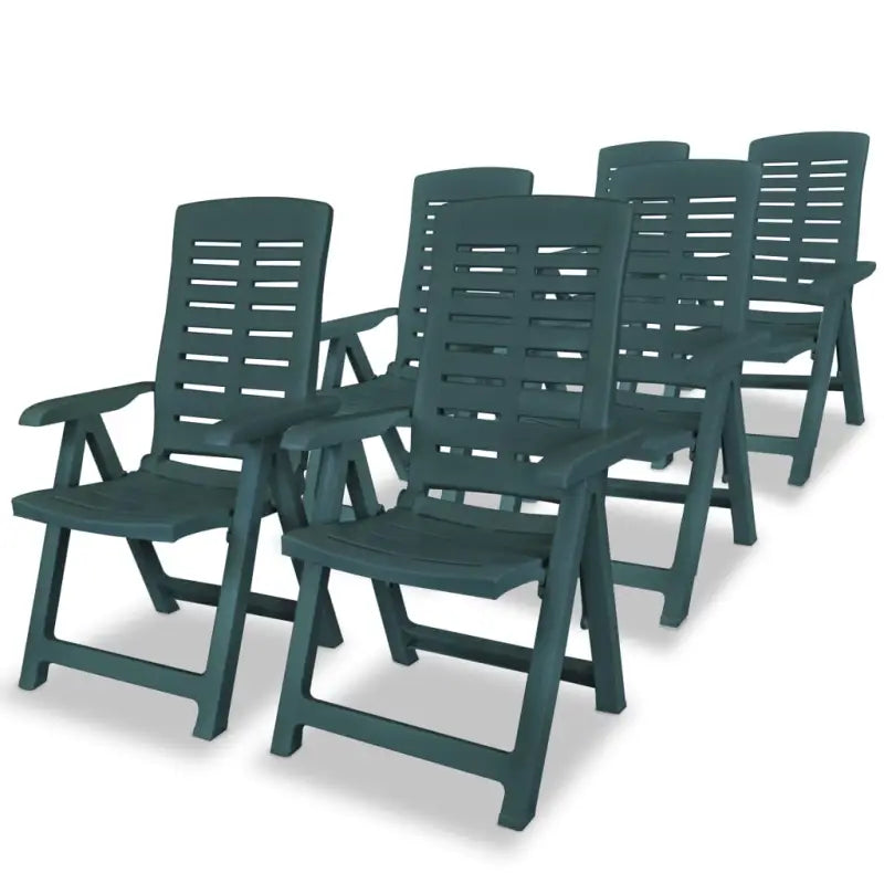 Weerbestendige tuinstoelen levering bevat voor comfortabel tuinplezier - Groen / 6 - Tuinstoelen