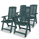 Weerbestendige tuinstoelen levering bevat voor comfortabel tuinplezier - Groen / 4 - Tuinstoelen