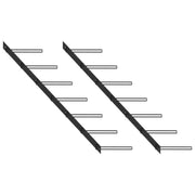 Wijnrek voor aan de muur levering bevat trendy modern design - Wijnrekken