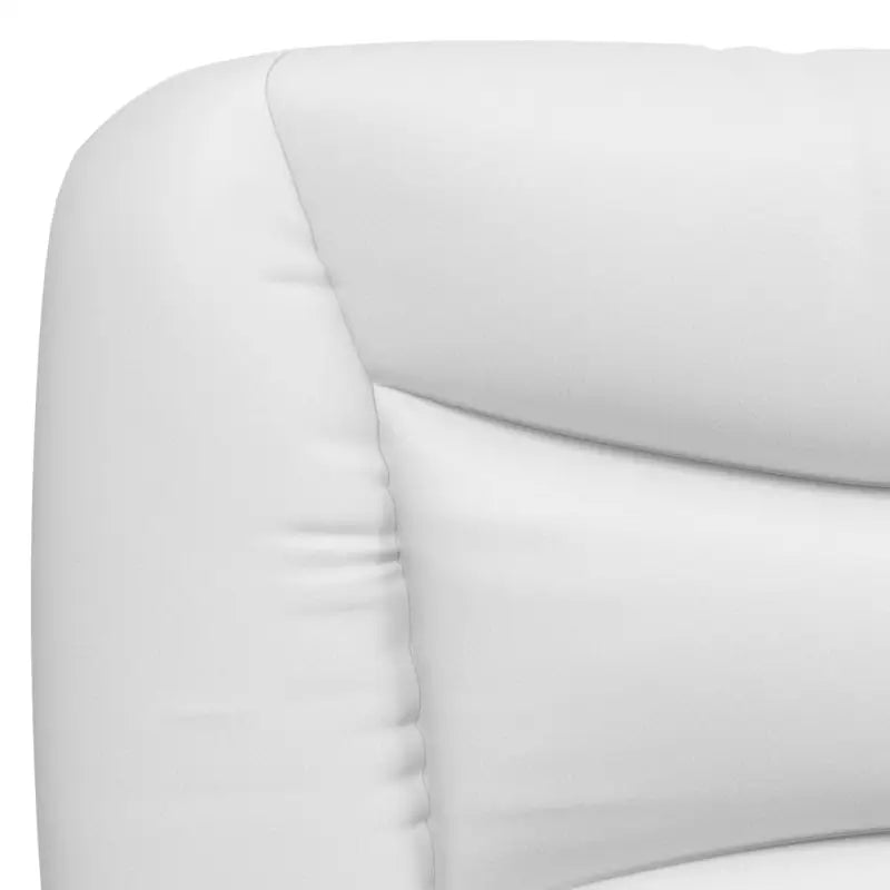 Wit materiaal bed met multiplex lattenbodem en 22d pu-schuim matras - Bedden & bedframes