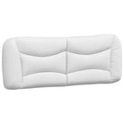 Wit materiaal bed met multiplex lattenbodem en 22d pu-schuim matras - Bedden & bedframes