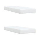 Wit materiaal boxspring met hoogte verstelbaar en massief grenenhout - Bedden & bedframes