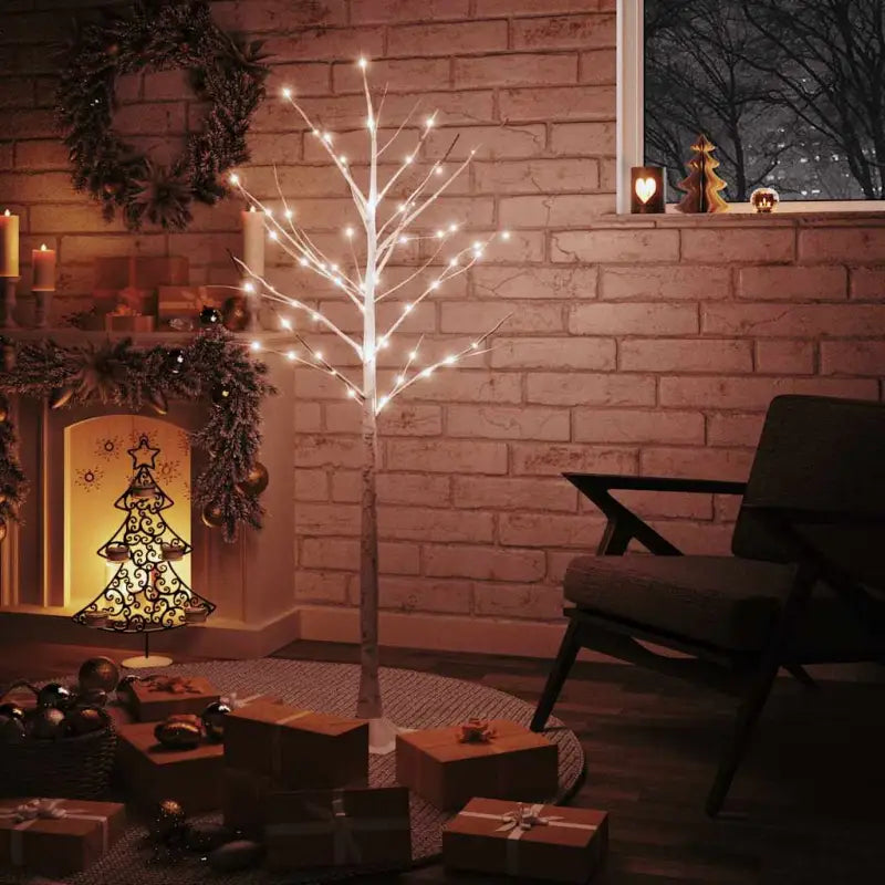Witte LED Berkenboom voor een natuurlijke lichtdecoratie - 150 cm / 1 - Kerstbomen