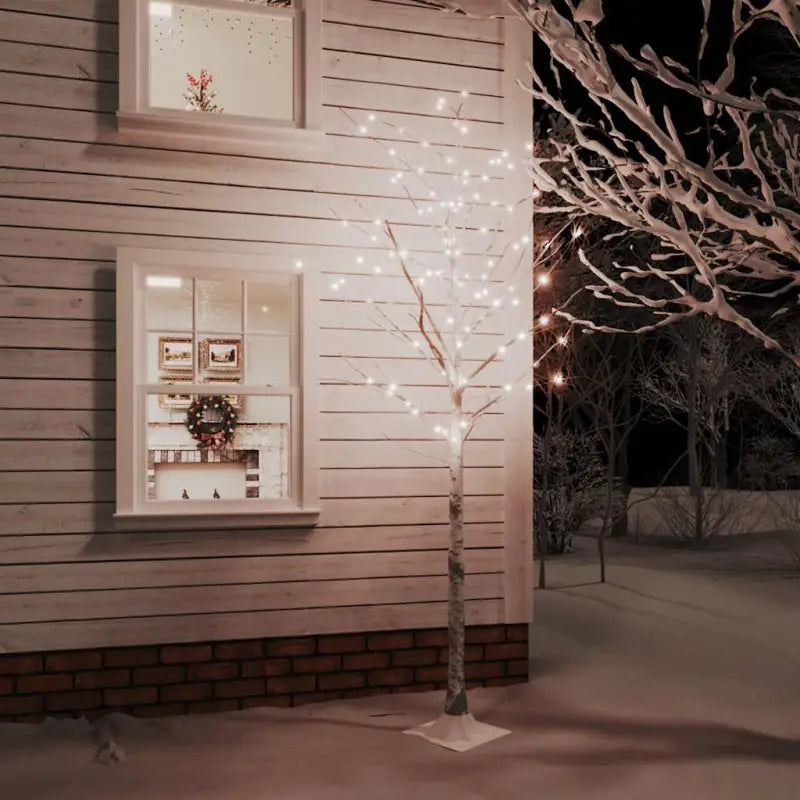 Witte LED Berkenboom voor een natuurlijke lichtdecoratie - 300 cm / 1 - Kerstbomen