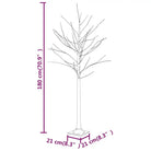 Witte LED Berkenboom voor een natuurlijke lichtdecoratie - Kerstbomen
