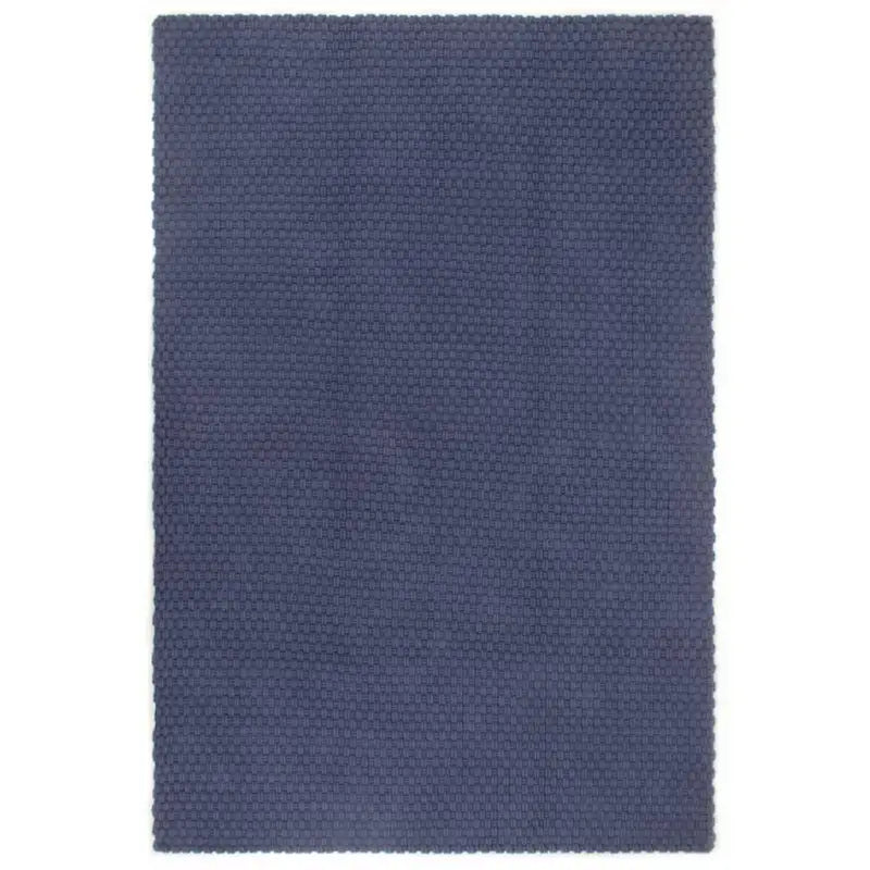 Zacht katoenen vloerkleed voor een warm en beschermd interieur - Blauw / 120 x 180 cm - Vloerkleden