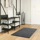 Zacht vloerkleed van polyester met STANDARD 100 op schadelijke stoffen - Antraciet / 60 x 110 cm - Vloerkleden