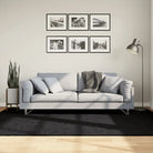 Zacht vloerkleed van polyester met STANDARD 100 op schadelijke stoffen - Zwart / 160 x 230 cm - Vloerkleden
