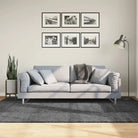 Zacht vloerkleed van polyester met STANDARD 100 op schadelijke stoffen - Antraciet / 160 x 230 cm - Vloerkleden