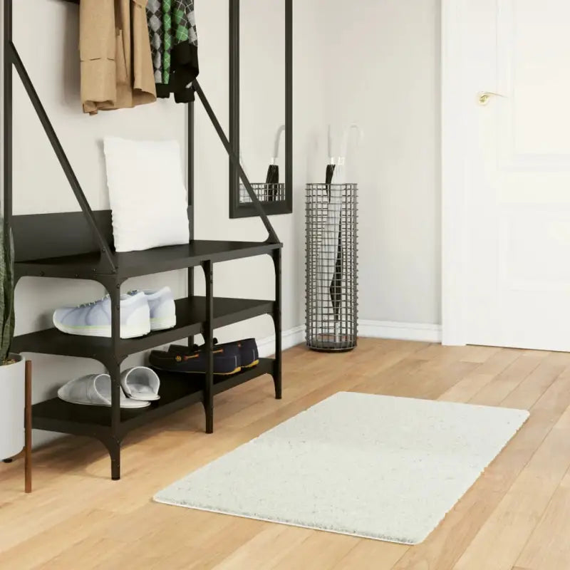 Zacht vloerkleed van polyester met STANDARD 100 op schadelijke stoffen - Crème / 60 x 110 cm - Vloerkleden