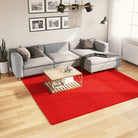 Zacht vloerkleed van polyester met STANDARD 100 op schadelijke stoffen - Rood / 240 x 240 cm - Vloerkleden