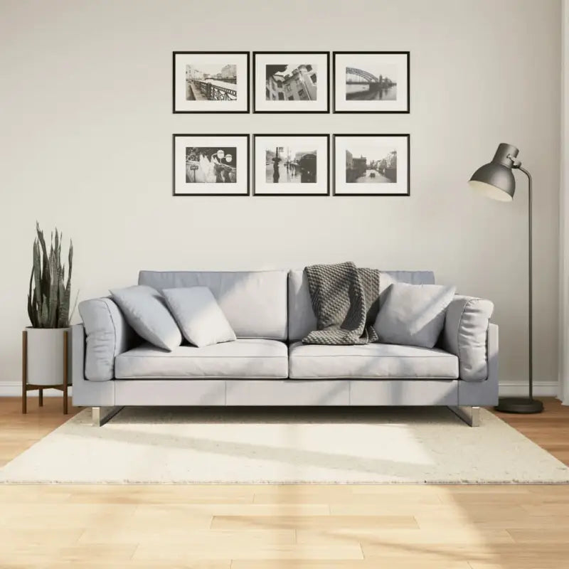 Zacht vloerkleed van polyester met STANDARD 100 op schadelijke stoffen - Beige / 120 x 170 cm - Vloerkleden