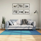 Zacht vloerkleed van polyester met STANDARD 100 op schadelijke stoffen - Turquoise / 120 x 170 cm - Vloerkleden