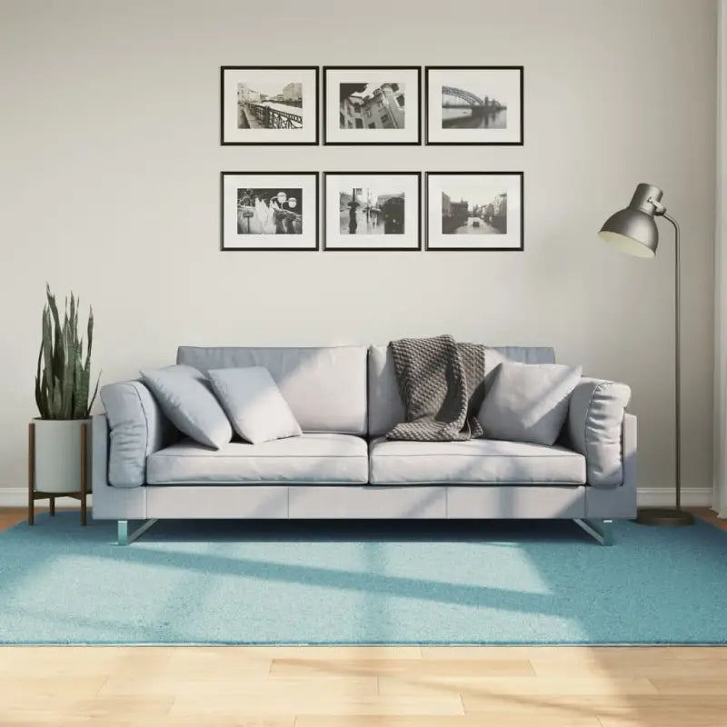 Zacht vloerkleed van polyester met STANDARD 100 op schadelijke stoffen - Groen / 160 x 230 cm - Vloerkleden