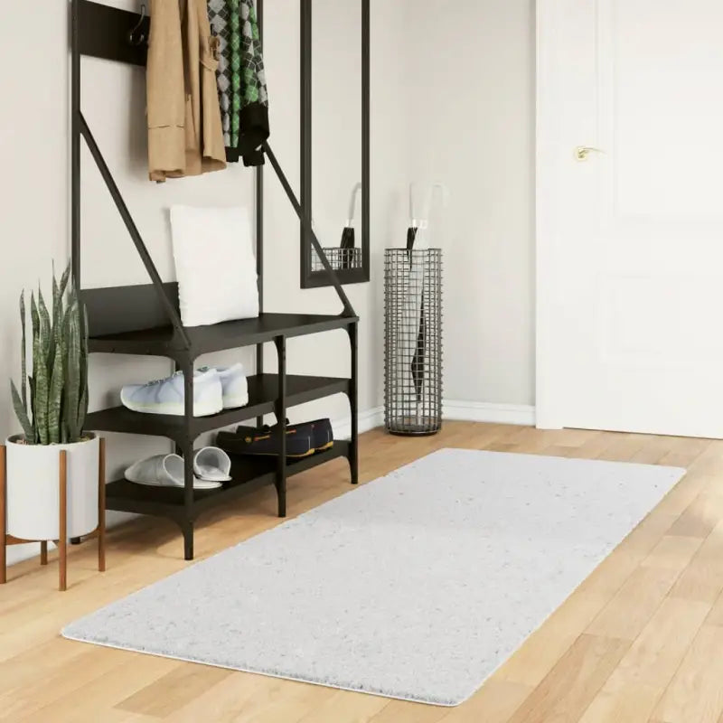 Zacht vloerkleed van polyester met STANDARD 100 op schadelijke stoffen - Grijs / 80 x 200 cm - Vloerkleden