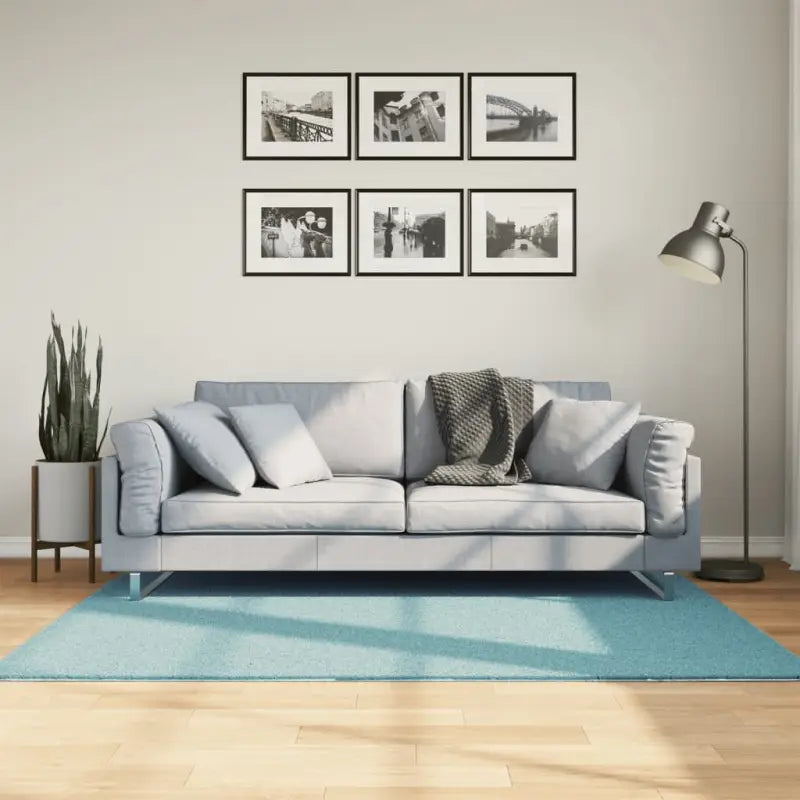 Zacht vloerkleed van polyester met STANDARD 100 op schadelijke stoffen - Groen / 120 x 170 cm - Vloerkleden