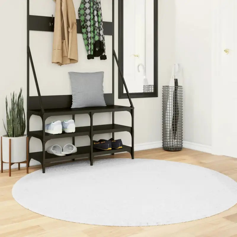Zacht vloerkleed van polyester met STANDARD 100 op schadelijke stoffen - Grijs / Ø 160 cm - Vloerkleden