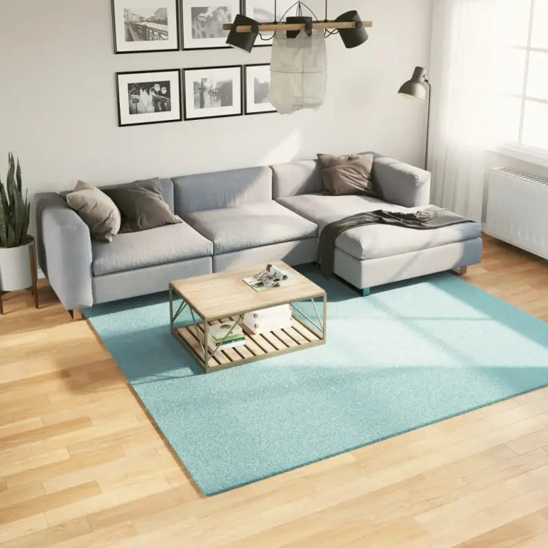 Zacht vloerkleed van polyester met STANDARD 100 op schadelijke stoffen - Groen / 240 x 240 cm - Vloerkleden
