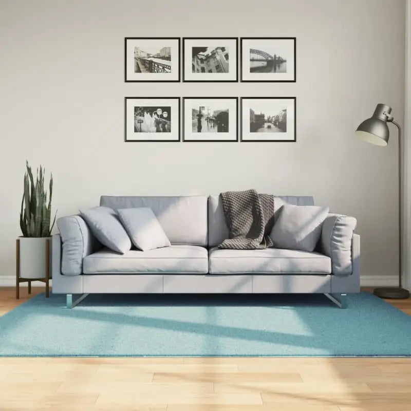 Zacht vloerkleed van polyester met STANDARD 100 op schadelijke stoffen - Groen / 140 x 200 cm - Vloerkleden