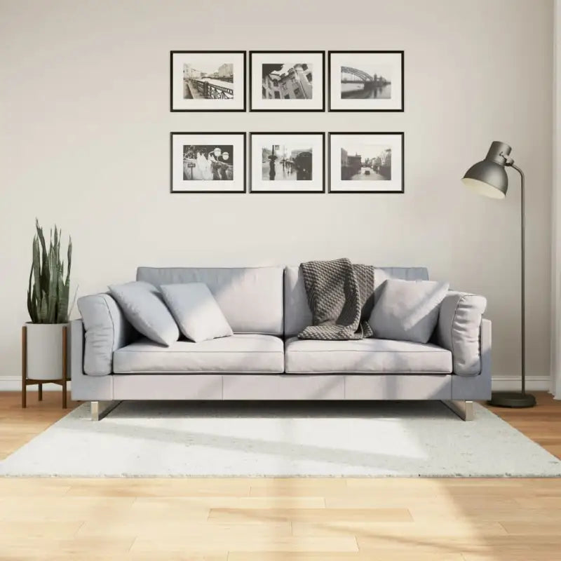 Zacht vloerkleed van polyester met STANDARD 100 op schadelijke stoffen - Crème / 120 x 170 cm - Vloerkleden
