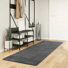Zacht vloerkleed van polyester met STANDARD 100 op schadelijke stoffen - Antraciet / 80 x 250 cm - Vloerkleden