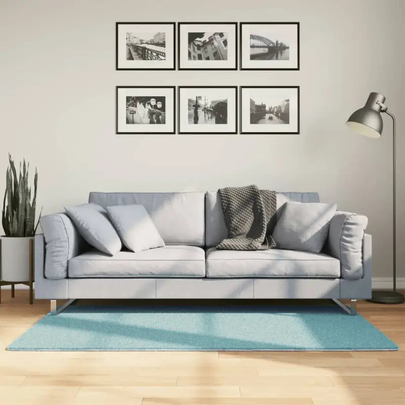 Zacht vloerkleed van polyester met STANDARD 100 op schadelijke stoffen - Groen / 80 x 150 cm - Vloerkleden