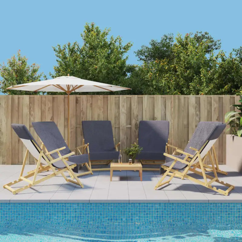 Zachte en comfortabele strandhanddoek voor strand en vakantie - Antraciet / 60 x 135 cm / 6 - Strandlakens