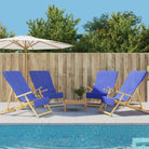 Zachte en comfortabele strandhanddoek voor strand en vakantie - Blauw / 60 x 135 cm / 4 - Strandlakens
