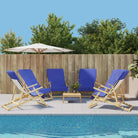 Zachte en comfortabele strandhanddoek voor strand en vakantie - Blauw / 60 x 135 cm / 6 - Strandlakens