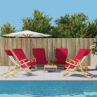 Zachte en comfortabele strandhanddoek voor strand en vakantie - Rood / 60 x 135 cm / 6 - Strandlakens
