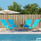Zachte en comfortabele strandhanddoek voor strand en vakantie - Turquoise / 60 x 135 cm / 4 - Strandlakens