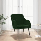 Zachte fluwelen fauteuil voor ultiem ontspanning na een drukke dag - Donkergroen / 1 - Fauteuils & Relaxfauteuils