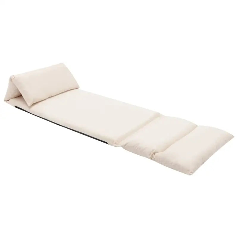 Zachte vloerkousenstoel met eenvoudige opslag voor binnen en buiten - Crème / 1 - Chaises longues