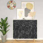 Zelfklevende meubelfolie met hout-look nerven voor interieurupgrades - Zwart / 1 - Ruitenfolie