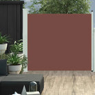 Zijdelings Parasol voor Privacy en Bescherming op Terras of Balkon - Bruin / 100 x 300 cm / 1 - Parasols