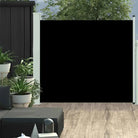 Zijdelings Parasol voor Privacy en Bescherming op Terras of Balkon - Zwart / 100 x 300 cm / 1 - Parasols