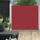 Zijdelings Parasol voor Privacy en Bescherming op Terras of Balkon - Rood / 100 x 300 cm / 1 - Parasols en zonneschermen