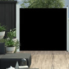 Zijdelings Parasol voor Privacy en Bescherming op Terras of Balkon - Zwart / 170 x 300 cm / 1 - Parasols