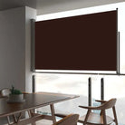 Zijdescherm voor terras en balkon met zon- en windbescherming - Bruin / 140 x 300 cm / 1 - Parasols en zonneschermen