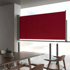 Zijdescherm voor terras en balkon met zon- en windbescherming - Rood / 120 x 300 cm / 1 - Parasols en zonneschermen