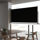 Zijdescherm voor terras en balkon met zon- en windbescherming - Zwart / 120 x 300 cm / 1 - Parasols en zonneschermen