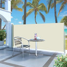 Zijscherm voor privacy en bescherming op terras en balkon - Crème / 120 x 300 cm / 1 - Parasols en zonneschermen