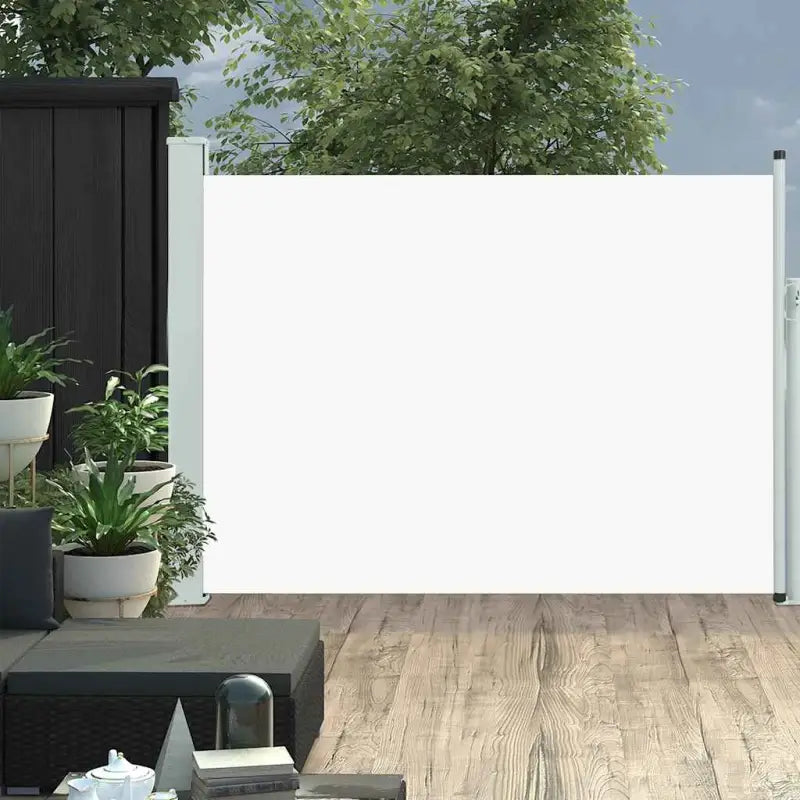 Zijscherm voor privacy en bescherming op terras en balkon - Crème / 120 x 500 cm / 1 - Parasols en zonneschermen