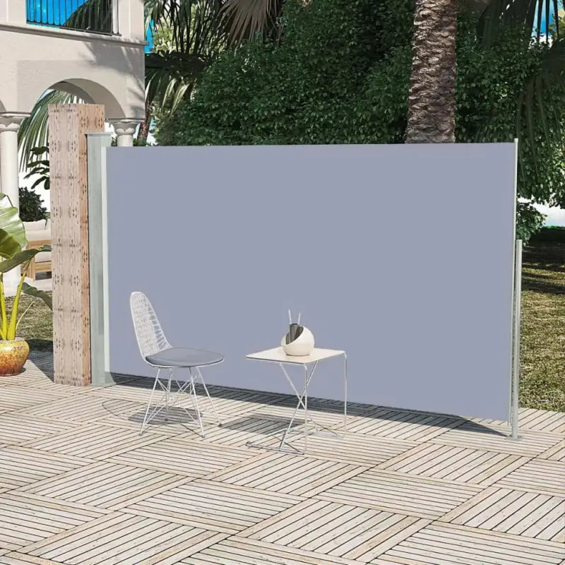 Zijscherm voor privacy en bescherming op terras en balkon - Grijs / 160 x 300 cm / 1 - Parasols en zonneschermen