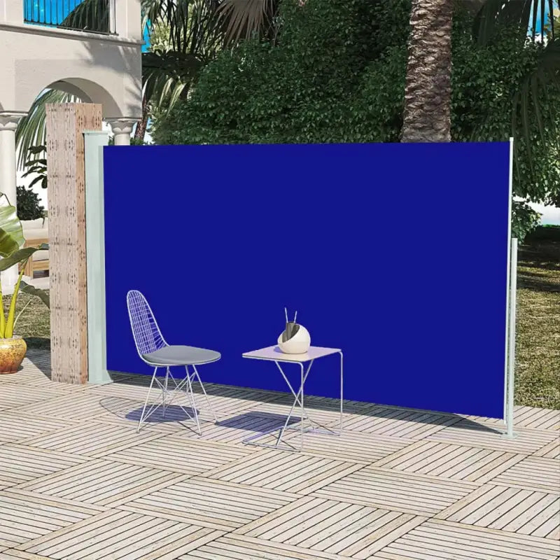Zijscherm voor terras en balkon met privacy en windbescherming - Blauw / 160 x 300 cm / 1 - Parasols en zonneschermen