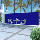 Zijscherm voor terras en balkon met privacy en windbescherming - Blauw / 160 x 500 cm / 1 - Parasols en zonneschermen