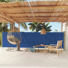Zijscherm voor terras en balkon met privacy en windbescherming - Blauw / 140 x 600 cm / 1 - Parasols en zonneschermen