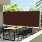Zijscherm voor terras en balkon met privacy en windbescherming - Bruin / 160 x 600 cm / 1 - Parasols en zonneschermen